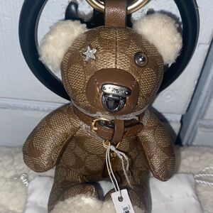 New Coach Bear Keychain * rare limited edition